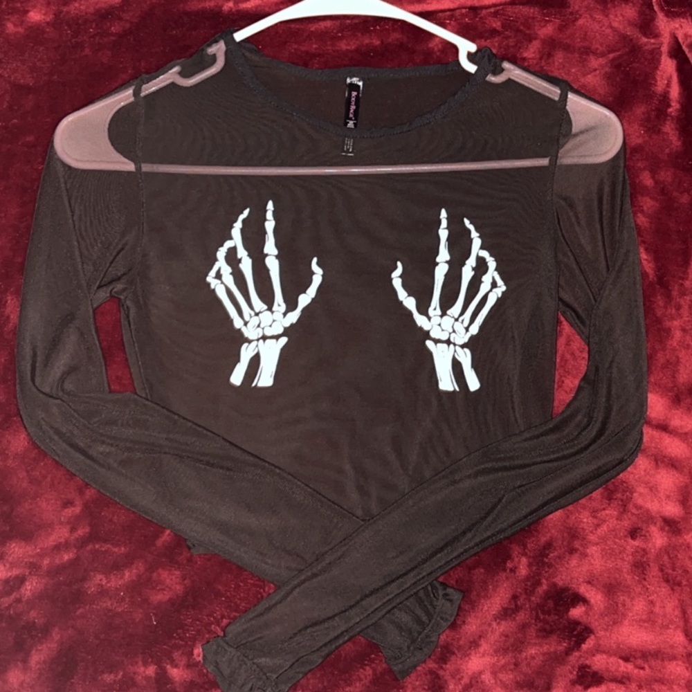 Body rage mesh crop top